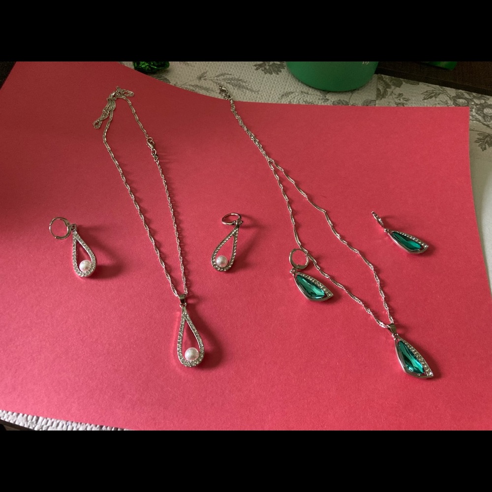 2 pieces 925 sterling silver with earring